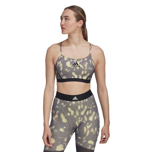 TOP DEPORTIVO ADIDAS ESTAMPADO ADIDAS AEROREACT HYPERGLAM SOPORTE LIGERO DE MUJER