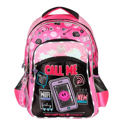 MOCHILA FOOTY CALL ME CON LED DE NIÑO