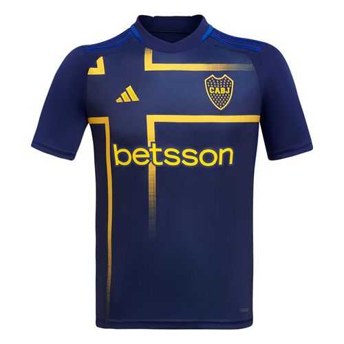 CAMISETA ALTERNATIVA ADIDAS BOCA JUNIORS DE NIÑO