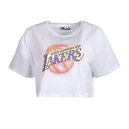 Remera NBA WORDMARK PRINT BOXY LOS ANGELES LAKERS MUJER