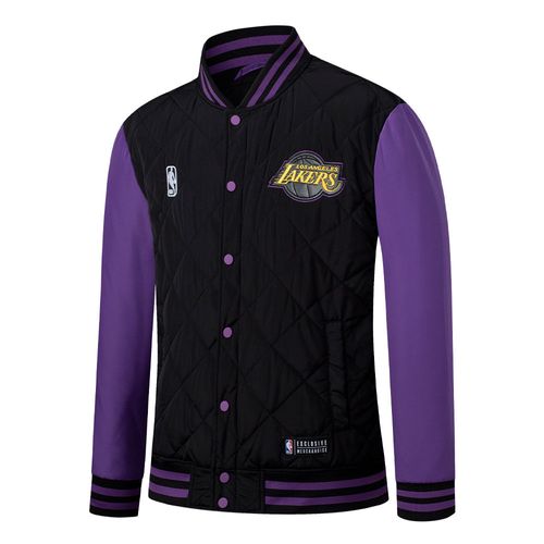 Campera NBA LOGO PATCH REGULAR FIT QUILTED BOMBER LOS ANGELES LAKERS HOMBRE