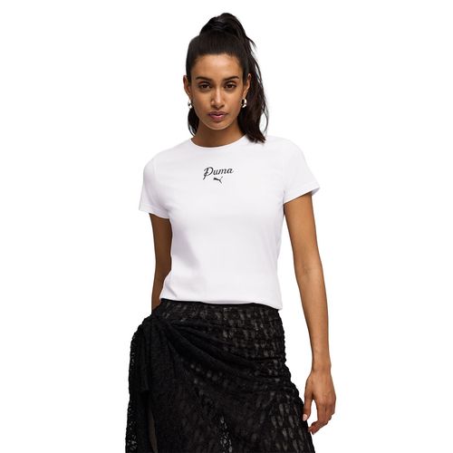 REMERA PUMA ESSENTIALS SCRIPT MUJER