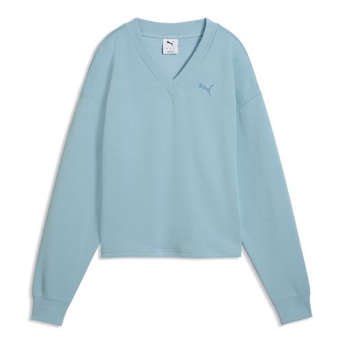 BUZO PUMA ESSENTIALS ELEVATED COMFORT V-NECK MUJER