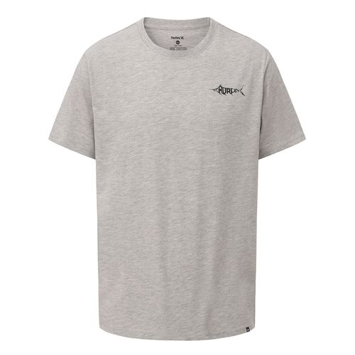 REMERA HURLEY LIGHT HEATHER GREY HOMBRE