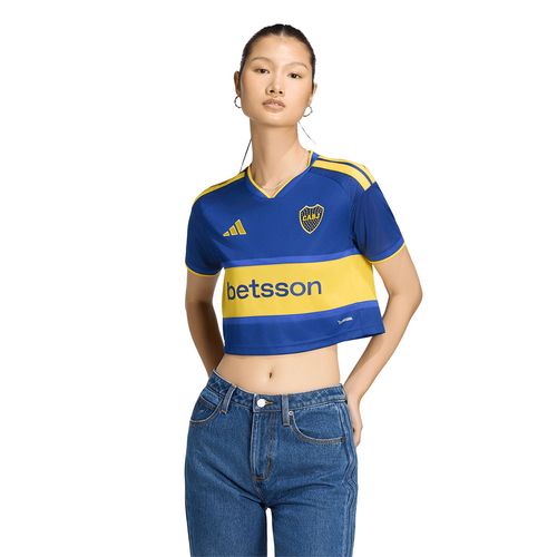 CAMISETA OFICIAL ADIDAS PERFORMANCE BOCA JUNIORS HOME MUJER