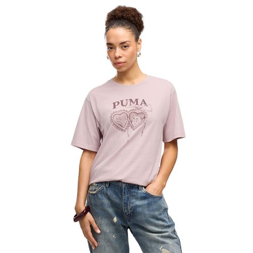 REMERA PUMA GRAPHICS RELAXED CHARM MUJER