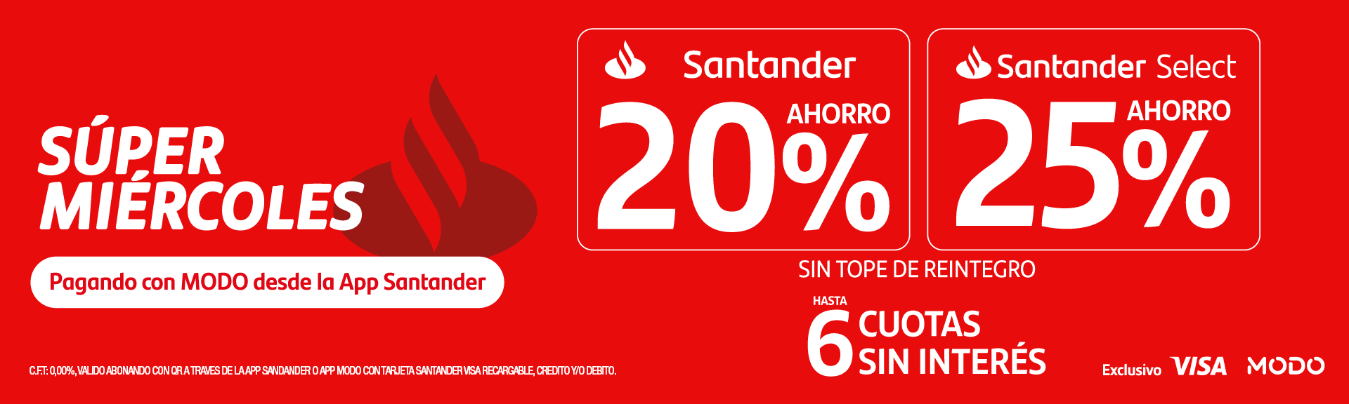 Super miércoles Santander Dash